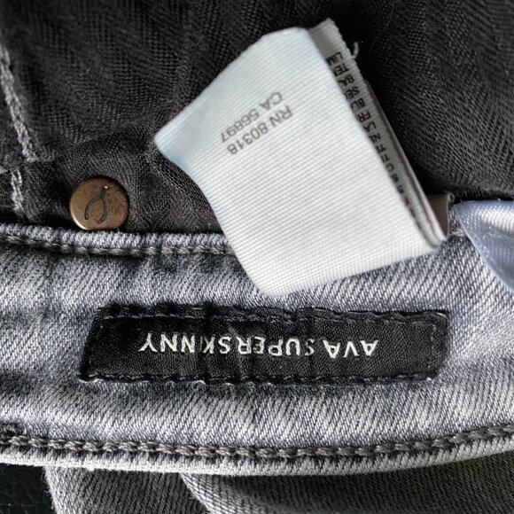 Lucky Brand ava super skinny grey jeans  2 - Picture 9 of 10